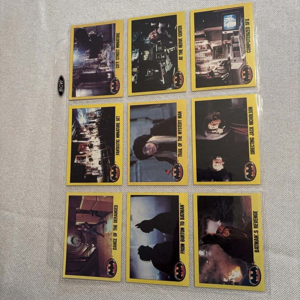 1989 Topps Batman Movie Picture Cards Series 2 Complete Set with 22 Stickers‎